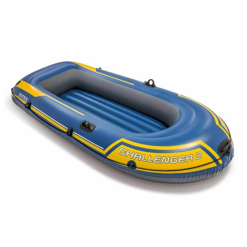 BATEAU GONFLABLE INTEX CHALLENGER 2 + 2 RAMES + GONFLEUR 4 BATEAU GONFLABLE INTEX CHALLENGER 2 + 2 RAMES + GONFLEUR – Image 4