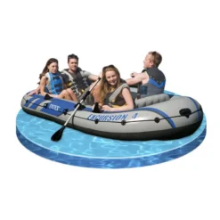 BATEAU GONFLABLE INTEX EXCURSION 4 + 2 AVIRONS + GONFLEUR -Intex Gonflable Soldes bateau gonflable intex excursion 4 2 avirons gonfleur 3