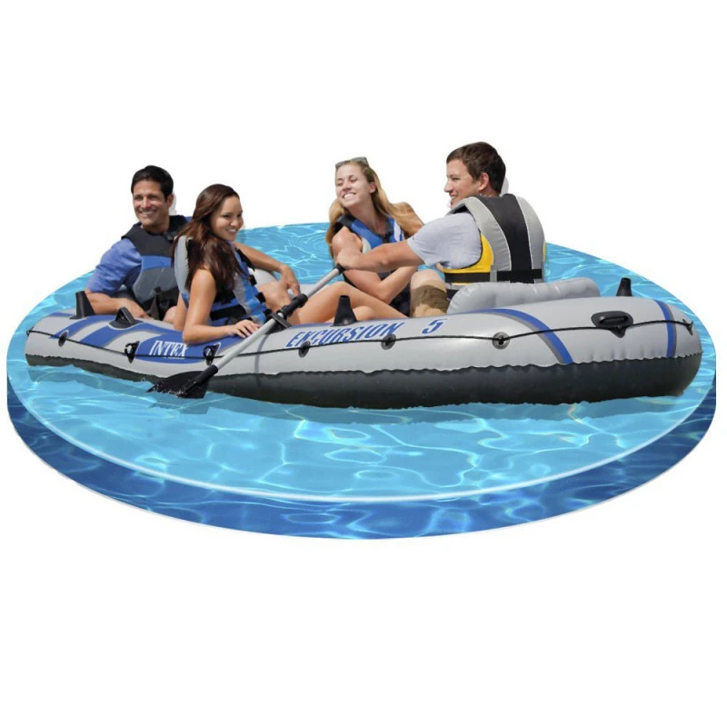BATEAU GONFLABLE INTEX EXCURSION 5 + 2 AVIRONS + GONFLEUR 3 BATEAU GONFLABLE INTEX EXCURSION 5 + 2 AVIRONS + GONFLEUR – Image 3