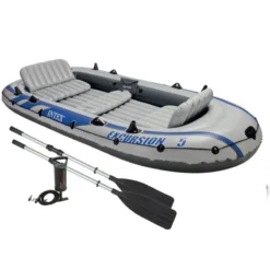 BATEAU GONFLABLE INTEX EXCURSION 5 + 2 AVIRONS + GONFLEUR 9 BATEAU GONFLABLE INTEX EXCURSION 5 + 2 AVIRONS + GONFLEUR -Intex Gonflable Soldes bateau gonflable intex excursion 5 2 avirons gonfleur 3
