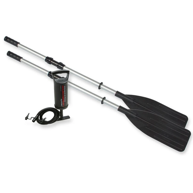 BATEAU GONFLABLE INTEX EXCURSION 5 + 2 AVIRONS + GONFLEUR 6 BATEAU GONFLABLE INTEX EXCURSION 5 + 2 AVIRONS + GONFLEUR – Image 6