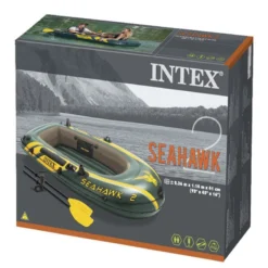 BATEAU GONFLABLE INTEX SEAHAWK 2 + 2 RAMES + GONFLEUR -Intex Gonflable Soldes bateau gonflable intex seahawk 2 2 rames gonfleur 2