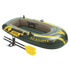 BATEAU GONFLABLE INTEX SEAHAWK 2 + 2 RAMES + GONFLEUR -Intex Gonflable Soldes bateau gonflable intex seahawk 2 2 rames gonfleur 3